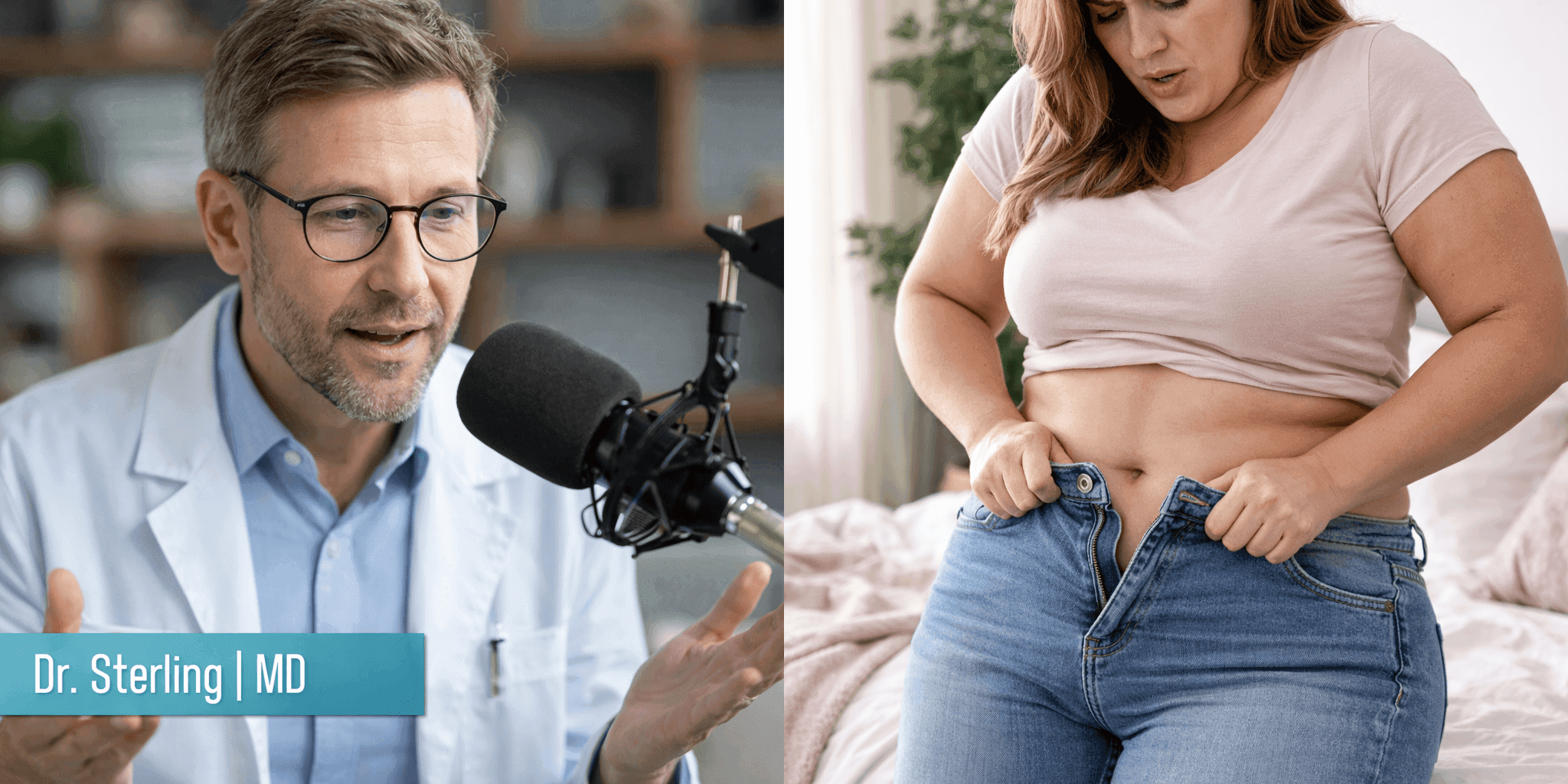 Doctor discussing stress hormone management and weight loss strategies